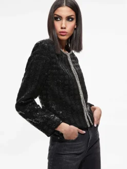 Kidman Sequin Tweed Jacket + Rubi Sequin Tweed Mini Skirt