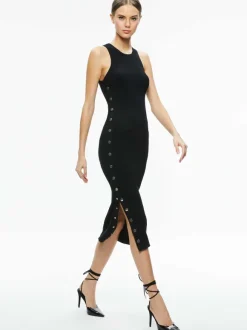 Lalita Side Snap Midi Dress