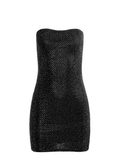 Leia Strapless Embellished Mini Dress