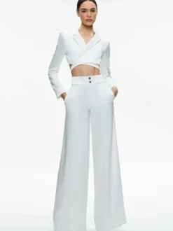 Leone Cropped Wrap Blazer