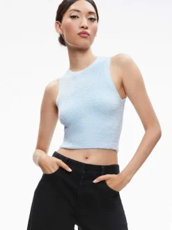 Lidell Cropped Zip Up Hoodie + Amity Sleeveless Cropped Tank