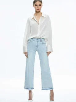 Lorrine Kick-Flare Ankle Jean