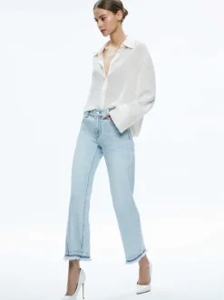 Lorrine Kick-Flare Ankle Jean
