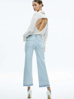 Lorrine Kick-Flare Ankle Jean