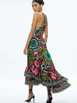 Loyce Twist Back Ruffle Maxi Dress
