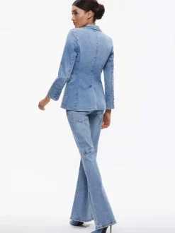 Macey Denim Fitted Blazer