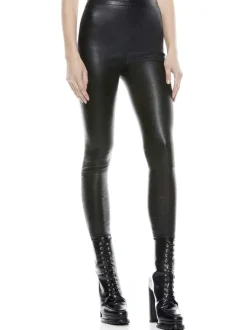 Maddox Side Zip Leather Legging