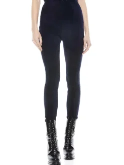 Maddox Side Zip Suede Legging