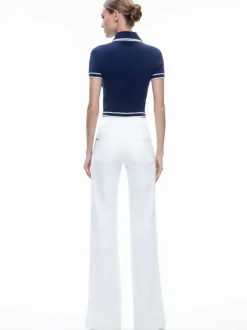 Marlena Button Front Polo