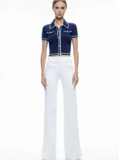 Marlena Button Front Polo