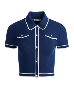Marlena Button Front Polo