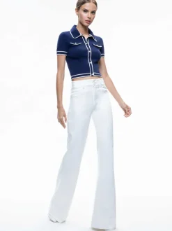 Marlena Button Front Polo