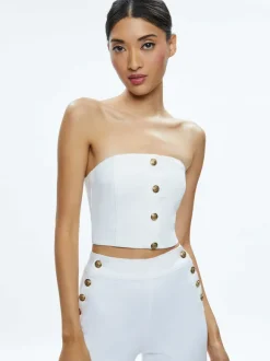 Mel Denim Button Up Bustier