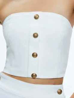 Mel Denim Button Up Bustier