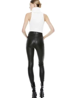 Mikah Single Button Leather Pant