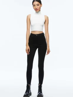 Mikah Single Button Suede Pant