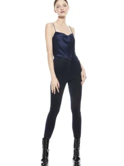 Mikah Single Button Suede Pant