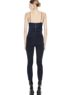 Mikah Single Button Suede Pant