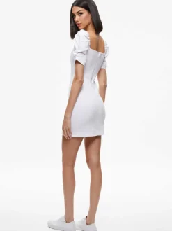 Mimi Puff Sleeve Denim Mini Dress