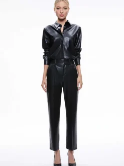 Ming Vegan Leather Ankle Pant