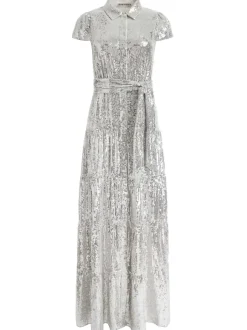 Miranda Embellished Tiered Maxi Dress
