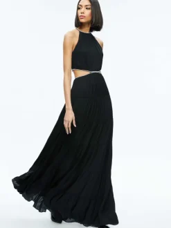 Myrtice Embellished Cut Out Maxi Dress