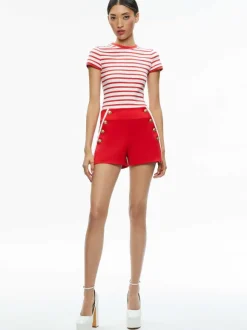 Narin High Rise Button Front Short