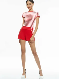 Narin High Rise Button Front Short