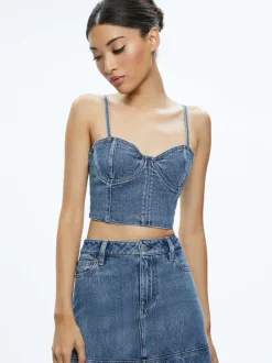 Natacha Spaghetti Strap Bustier