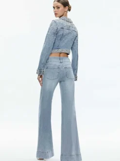 Nelson Embellished Fitted Denim Jacket
