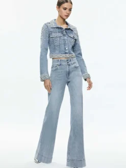 Nelson Embellished Fitted Denim Jacket