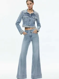 Nelson Embellished Fitted Denim Jacket