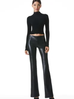 Olivia Vegan Leather Bootcut Pant