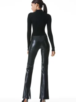 Olivia Vegan Leather Bootcut Pant