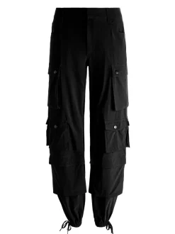 Olympia High Rise Ankle Tie Cargo Pants