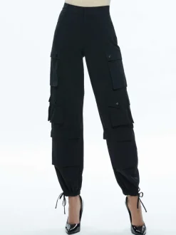 Olympia High Rise Ankle Tie Cargo Pants