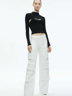 Olympia Mid Rise Baggy Cargo Pants