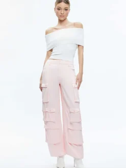 Olympia Mid Rise Baggy Cargo Pants