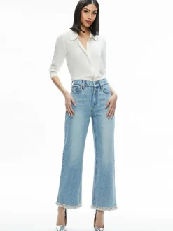 Ora High Rise Embellished Jean