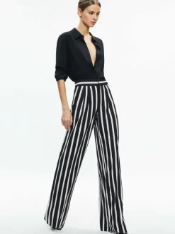 Pompey High Waisted Pleated Pants