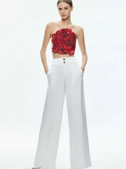 Randie Floral Applique Crop Top