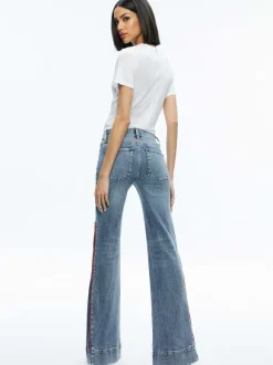 Rey Side Zipper Wide Leg Jean