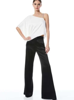 Riko One Shoulder Embellished Strap Top
