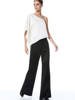 Riko One Shoulder Embellished Strap Top