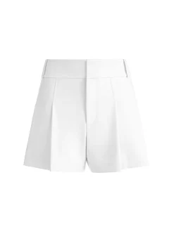 Scarlet High Rise Vegan Leather Flutter Shorts