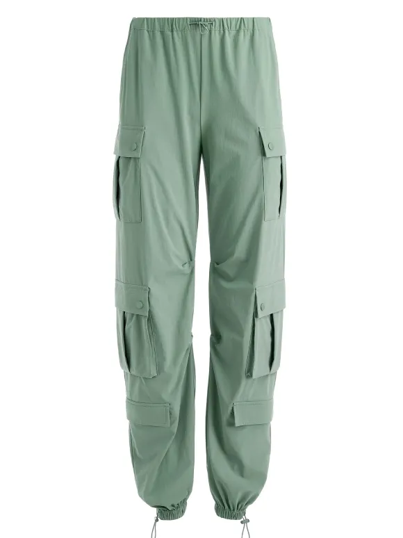 Shara Mid Rise Parachute Cargo Pants