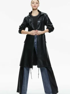 Simson Vegan Leather Windbreaker