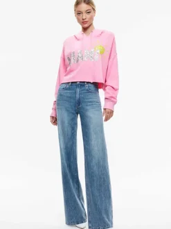 Sunny Boxy Cropped Hoodie