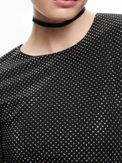 Taeyn Embellished Crew Neck Bodysuit