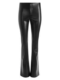 Teeny Vegan Leather Flare Pant